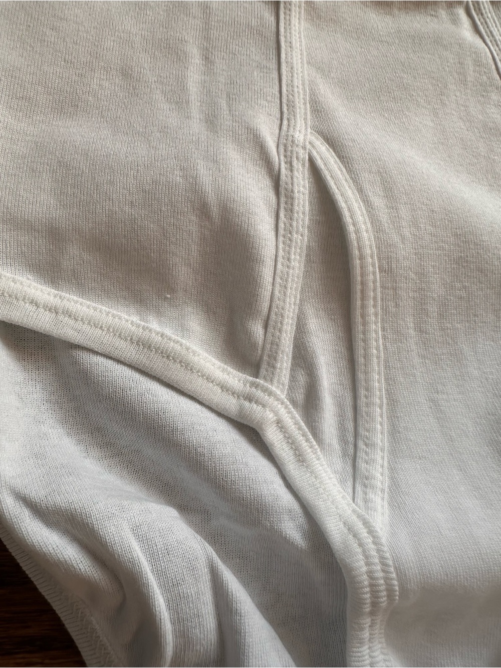 Vtg 1990s Champion Mens White Briefs Sz 36 High Rise Cotton Underwear RN15763 - Picture 3 of 6
